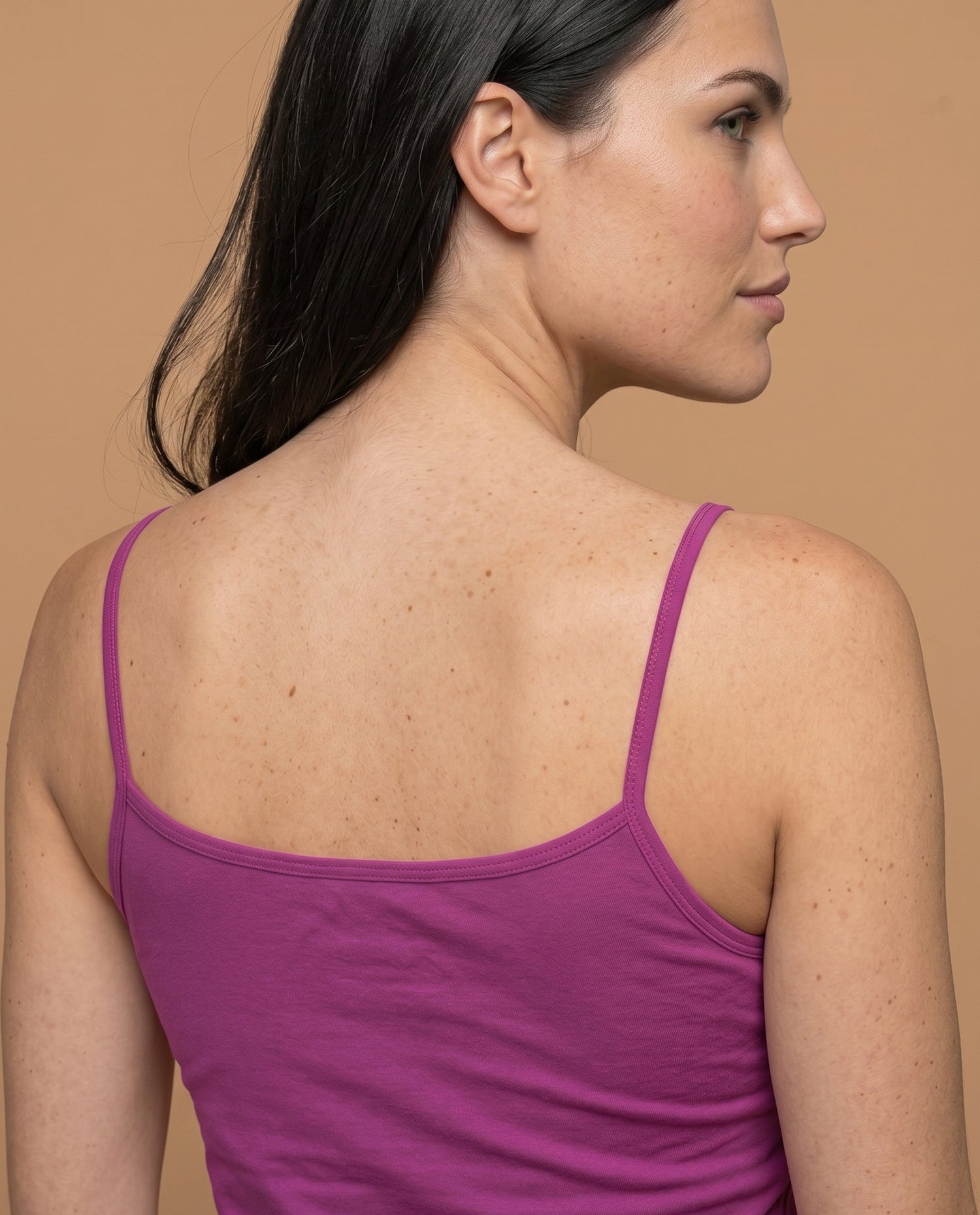 Camiseta tiras slim mujer - Rosa