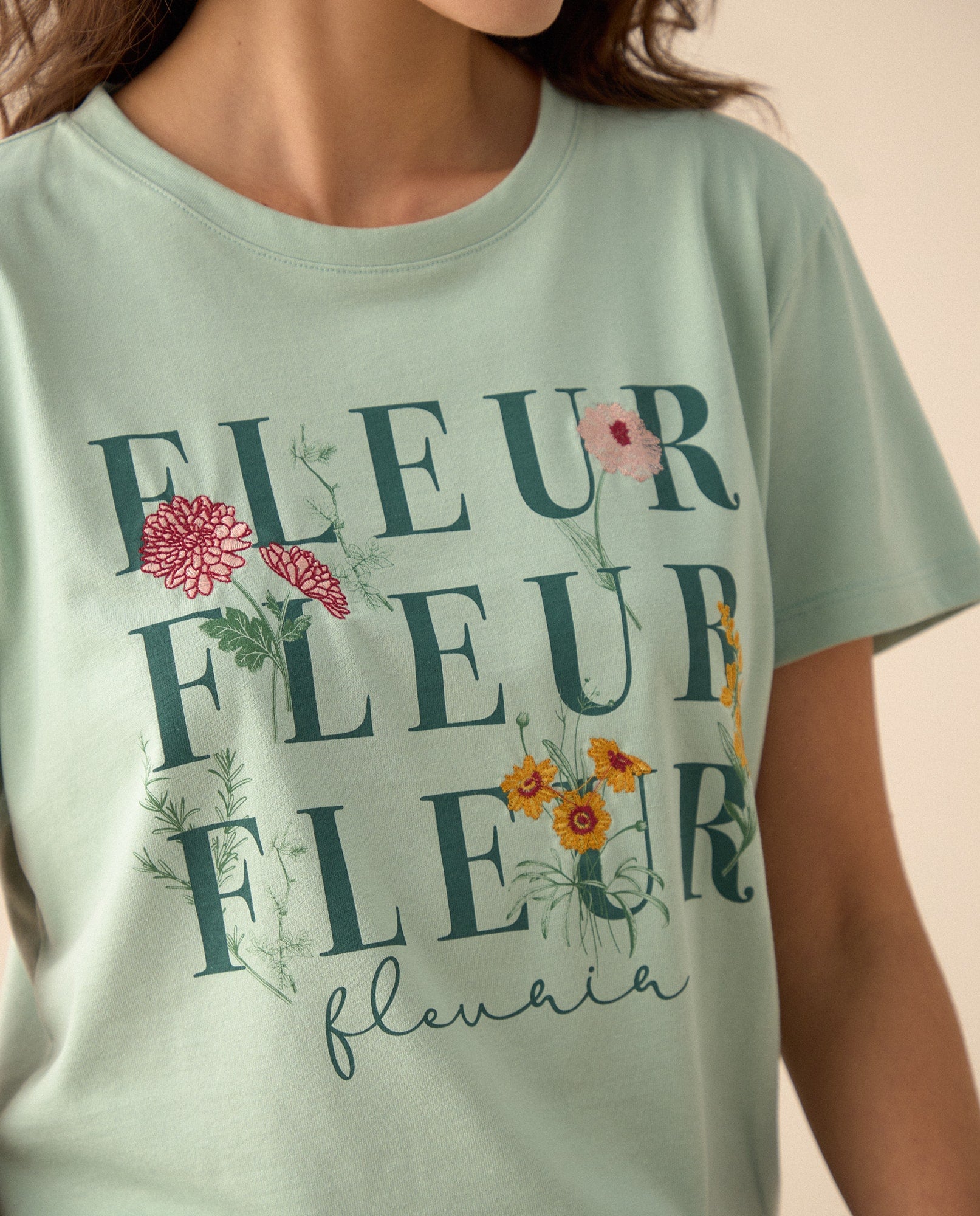 Camiseta básica manga corta para mujer - Verde 34_101G101_VER150522_3