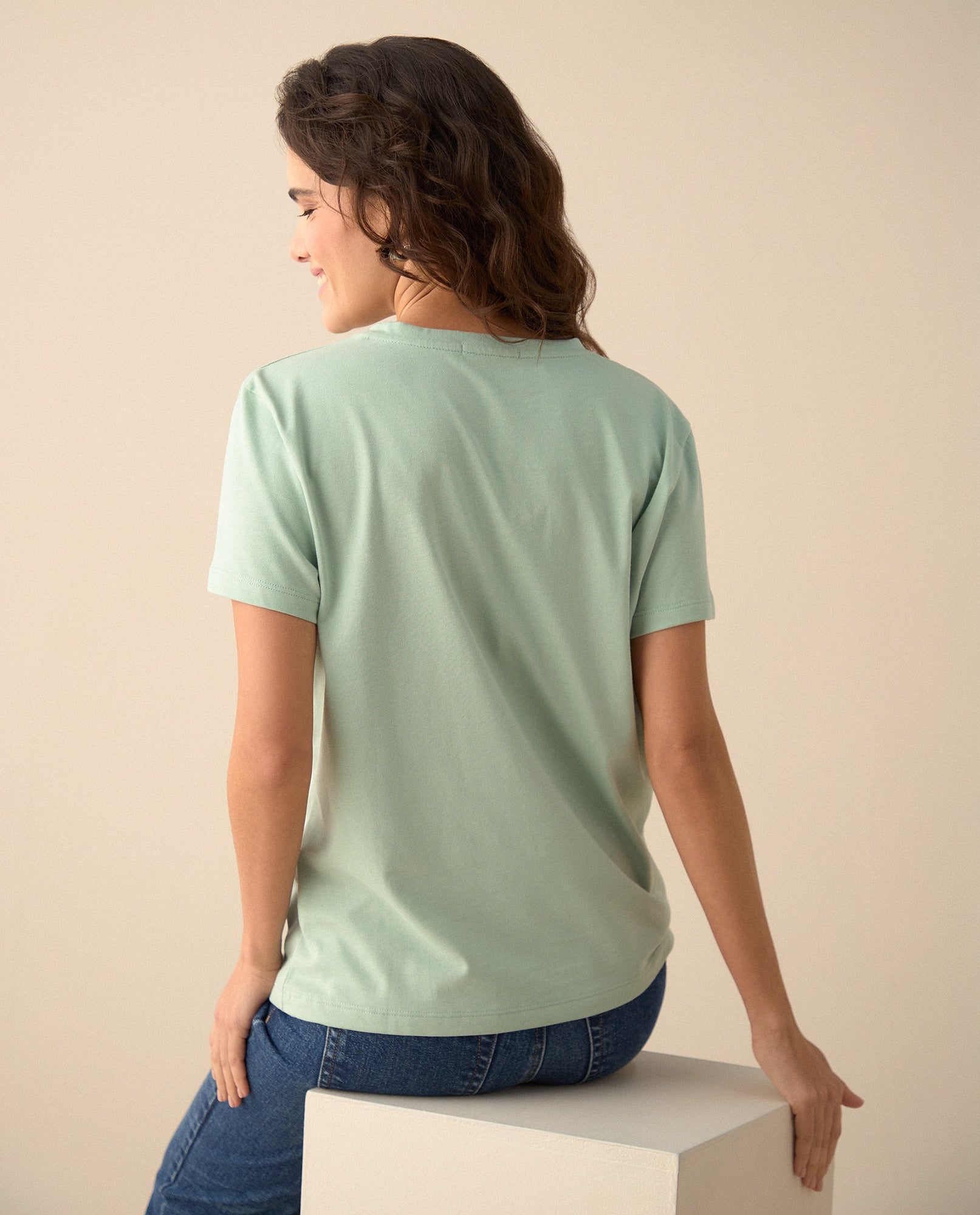 Camiseta básica manga corta para mujer - Verde 34_101G101_VER150522_4