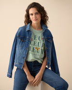 Camiseta básica manga corta para mujer - Verde
