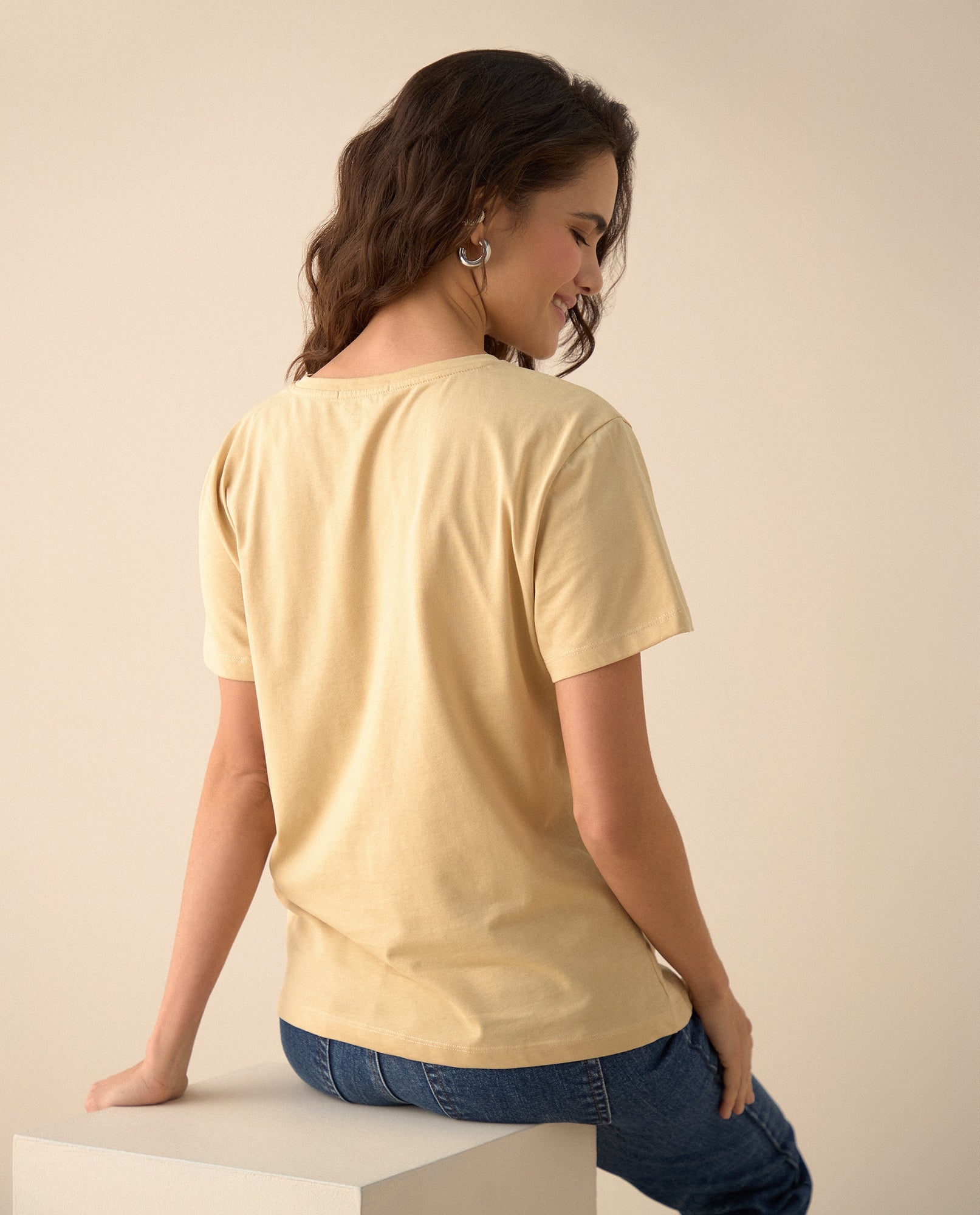 Camiseta con estampado en relieve para mujer - Amarillo 34_101G104_AMA120712_4