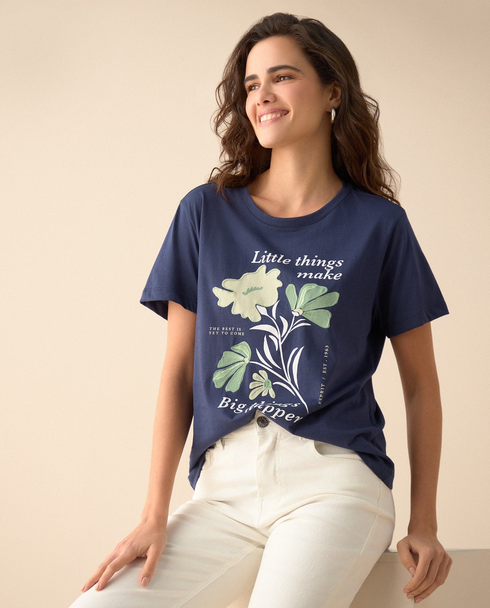 Camiseta de manga corta para mujer - Azul 34_101G109_AZU175025_0