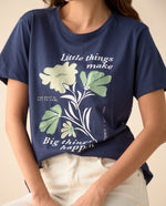 Camiseta de manga corta para mujer - Azul