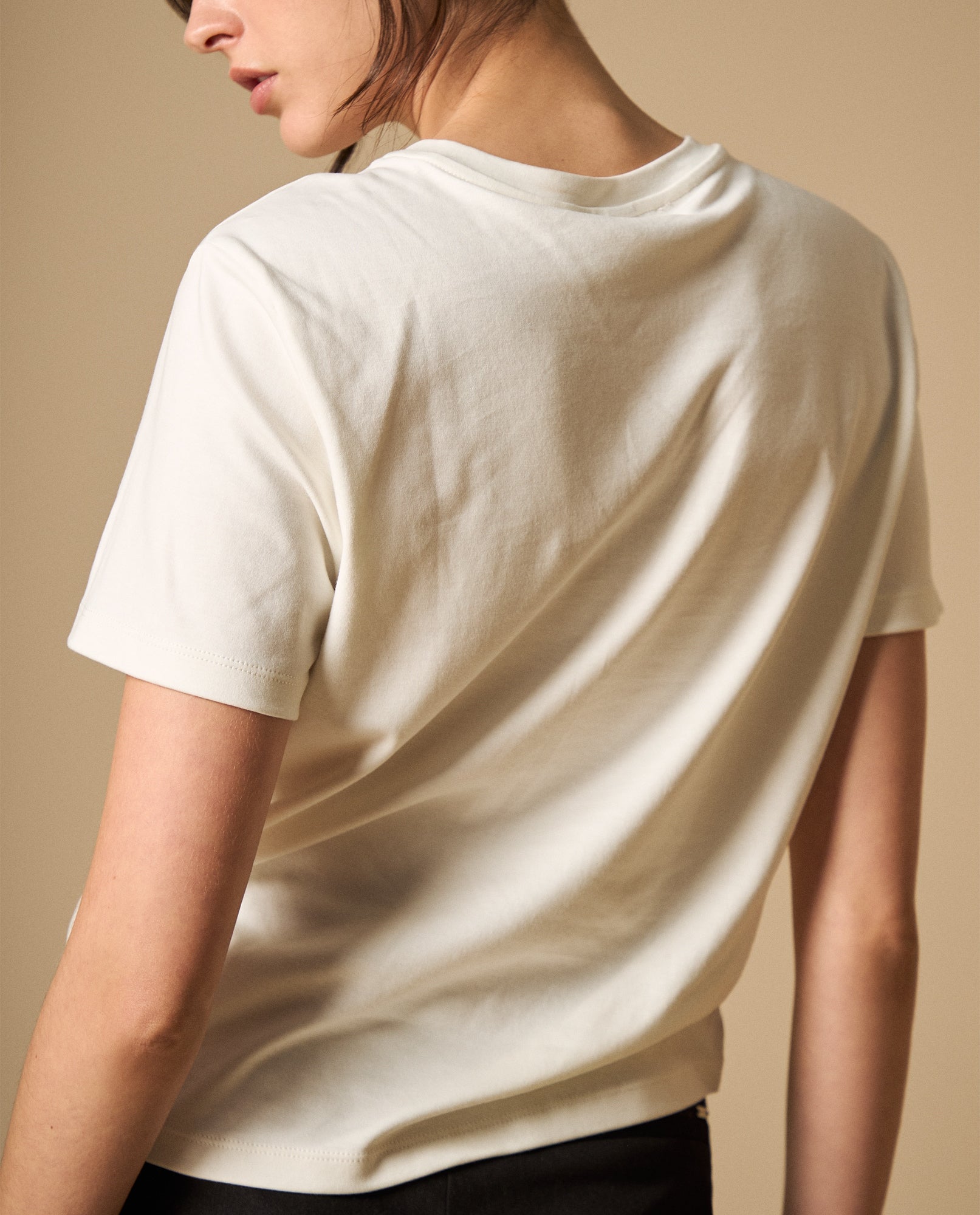 Camiseta manga corta con bordado decorativo - Blanco 34_101H002_BLA114202_6