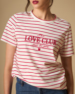 Camiseta manga corta con bordado decorativo - Crudo