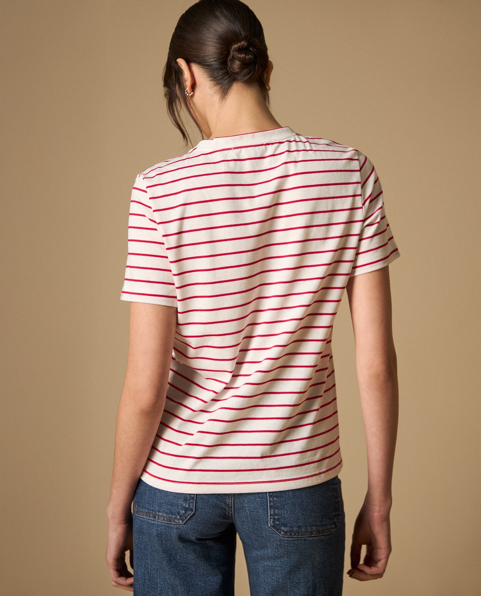 Camiseta manga corta con bordado decorativo - Crudo 34_101H008_CRU110602_4