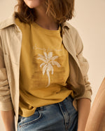 Camiseta con detalles bordados para mujer - Beige