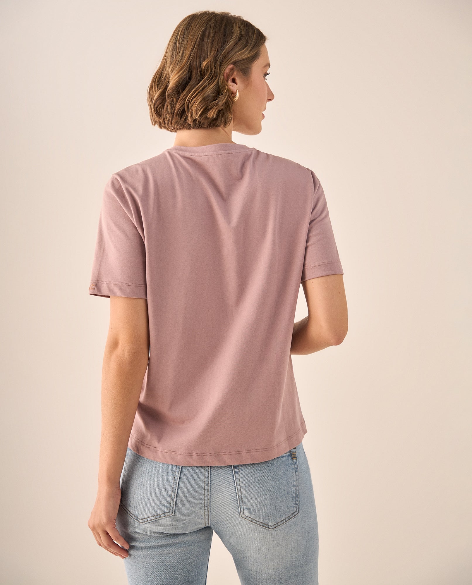 Camiseta Verde Bordado Floral Wild Blooms - Rosa 34_109G001_ROS161806_4