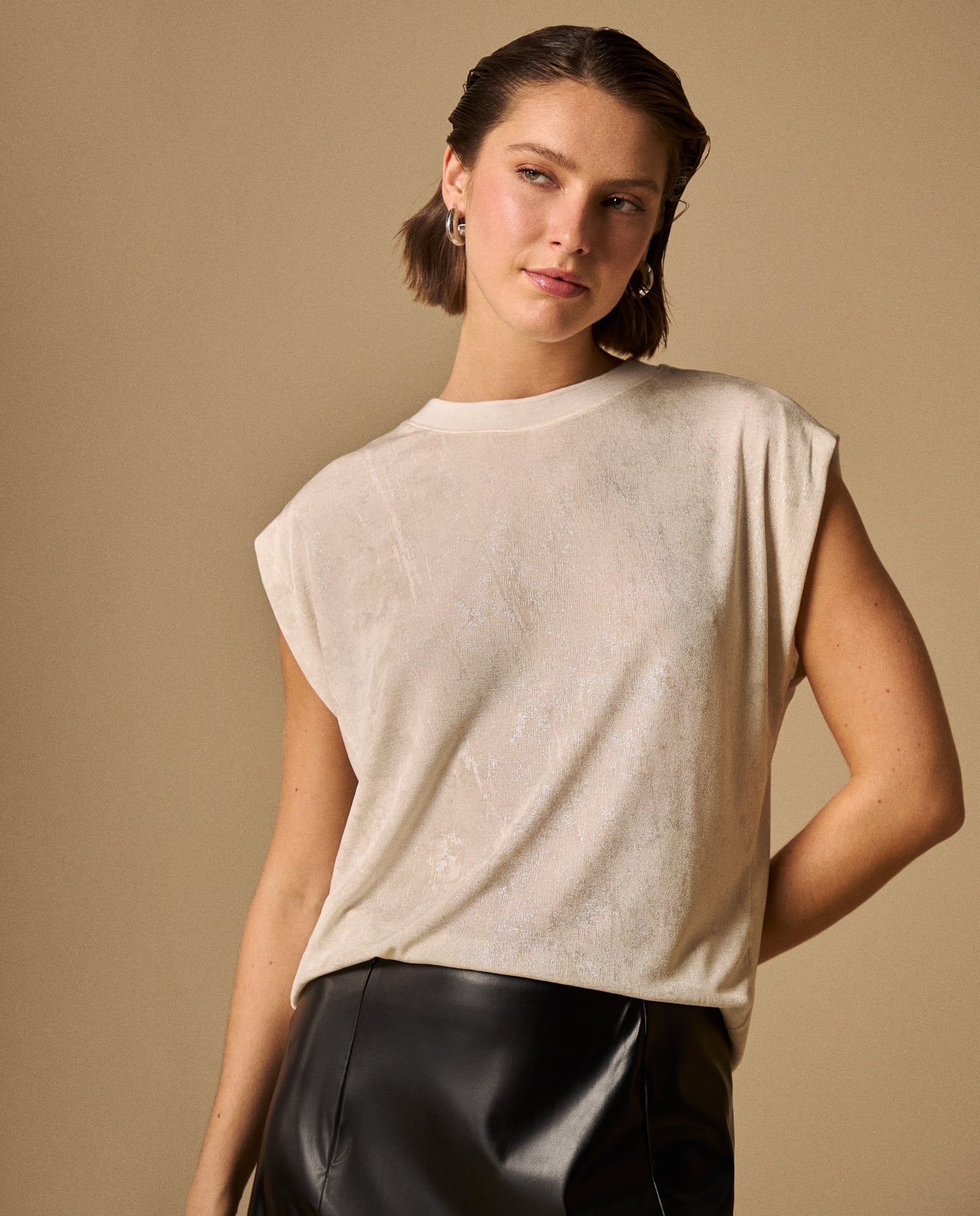 Camiseta Básica Oversized - Blanco