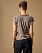 Camiseta Básica Oversized - Gris