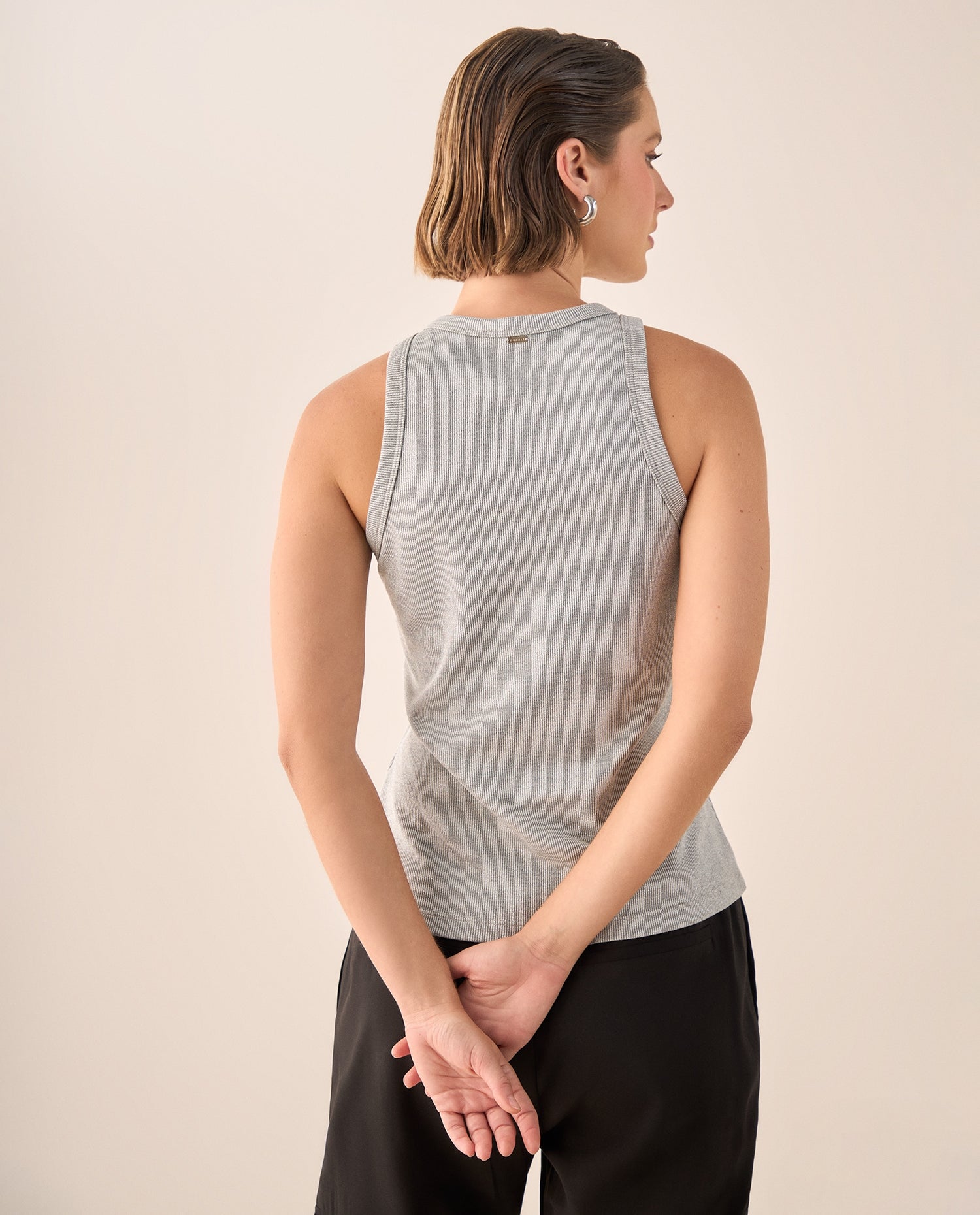 Camiseta Canale Gris Sin Mangas - Gris