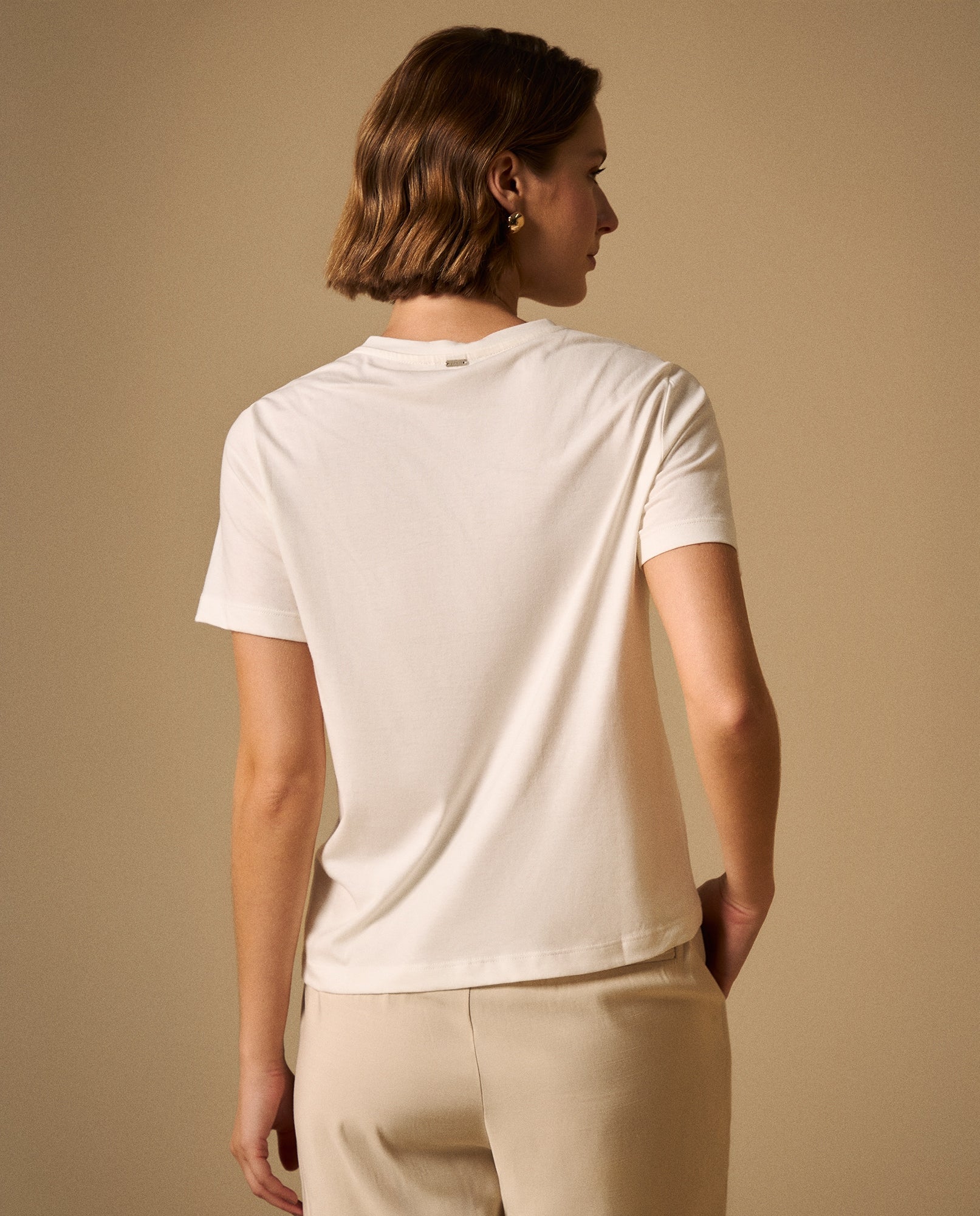Camiseta con Bordado en Encaje - Blanco 34_109G010_BLA110601_4