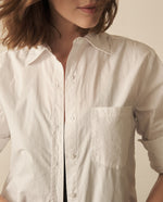 Camise de ruedo curvo para mujer - Blanco