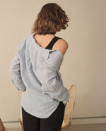 Camisa a rayas para mujer - Azul