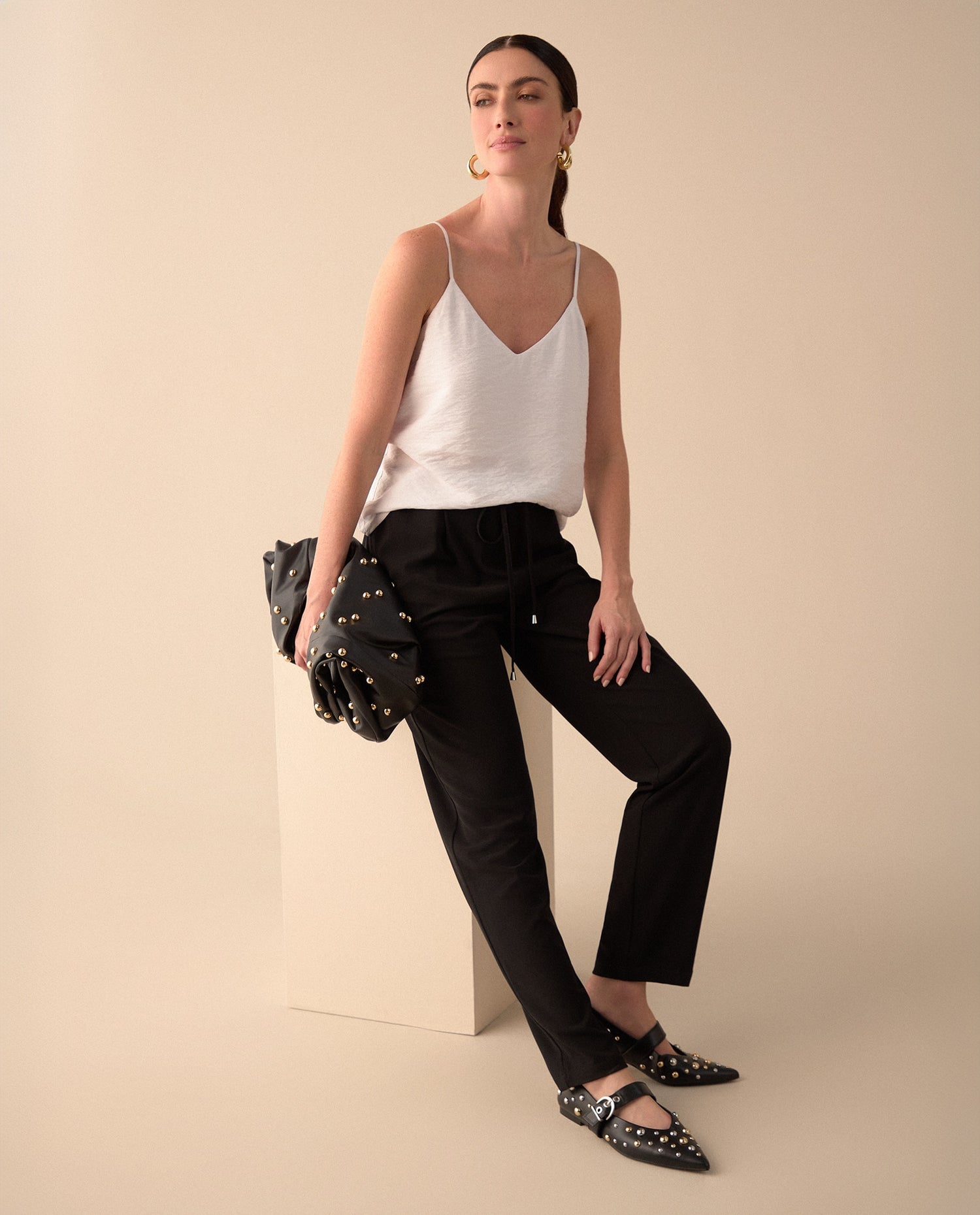 Camisa de tiras para mujer - Blanco