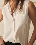 Camisa de botones para mujer - Blanco