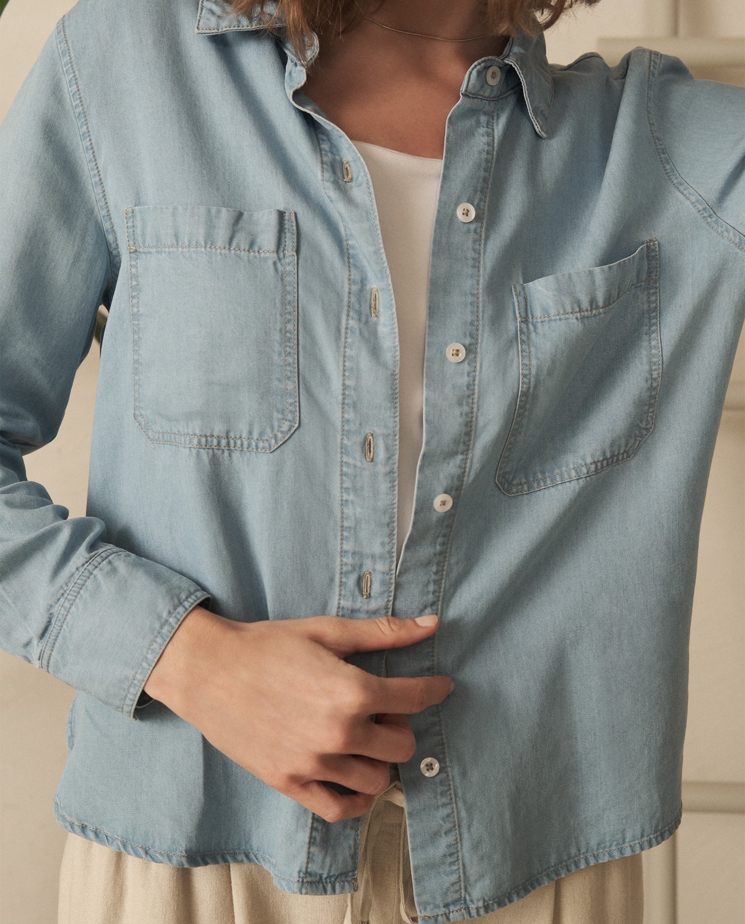 Camisa en denim para mujer - Azul