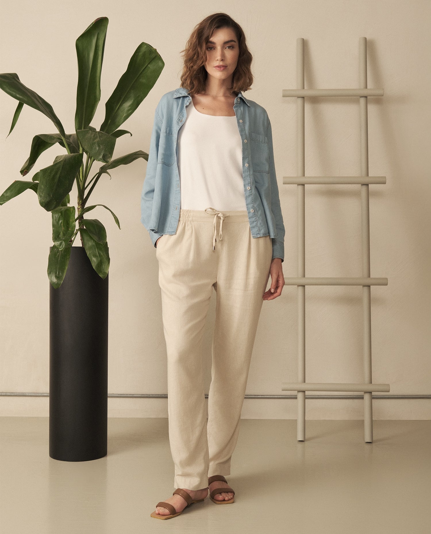 Camisa en denim para mujer - Azul