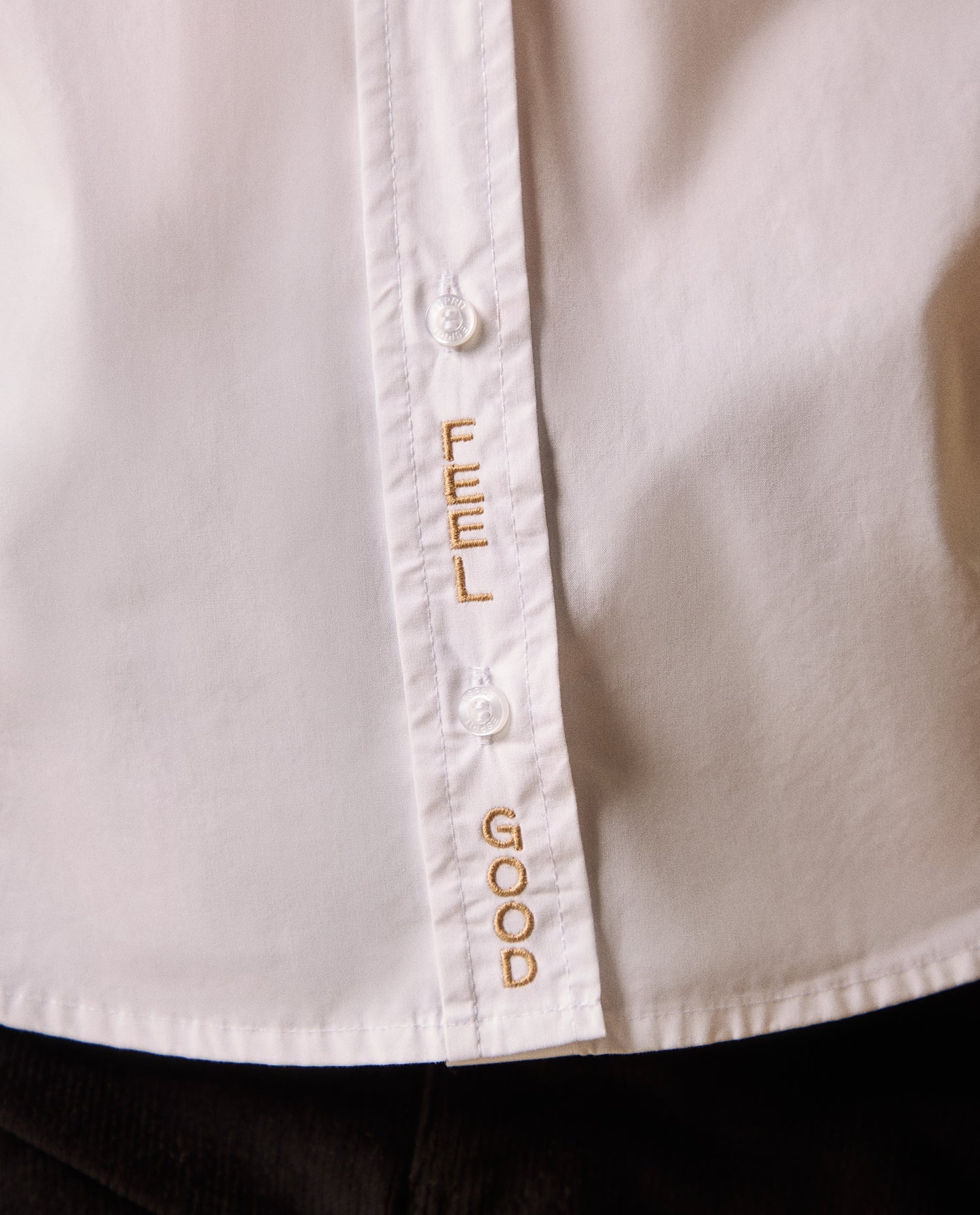 Camisa clásica manga larga con bolsillo - Blanco