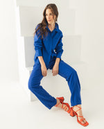 Camisa manga larga para mujer - Azul