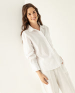 Camisa manga larga para mujer - Blanco