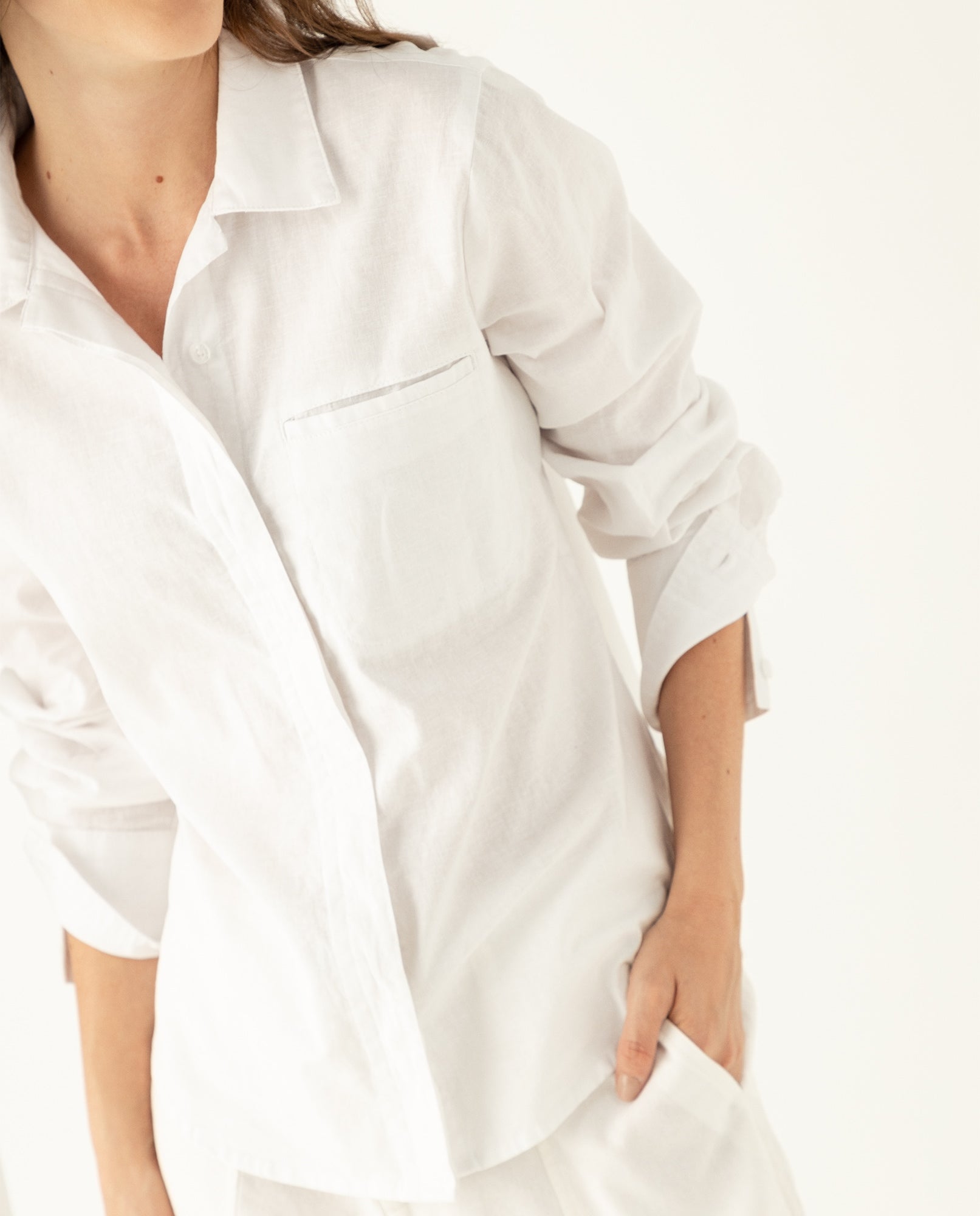 Camisa manga larga para mujer - Blanco 34_119E000_BLA114001_3