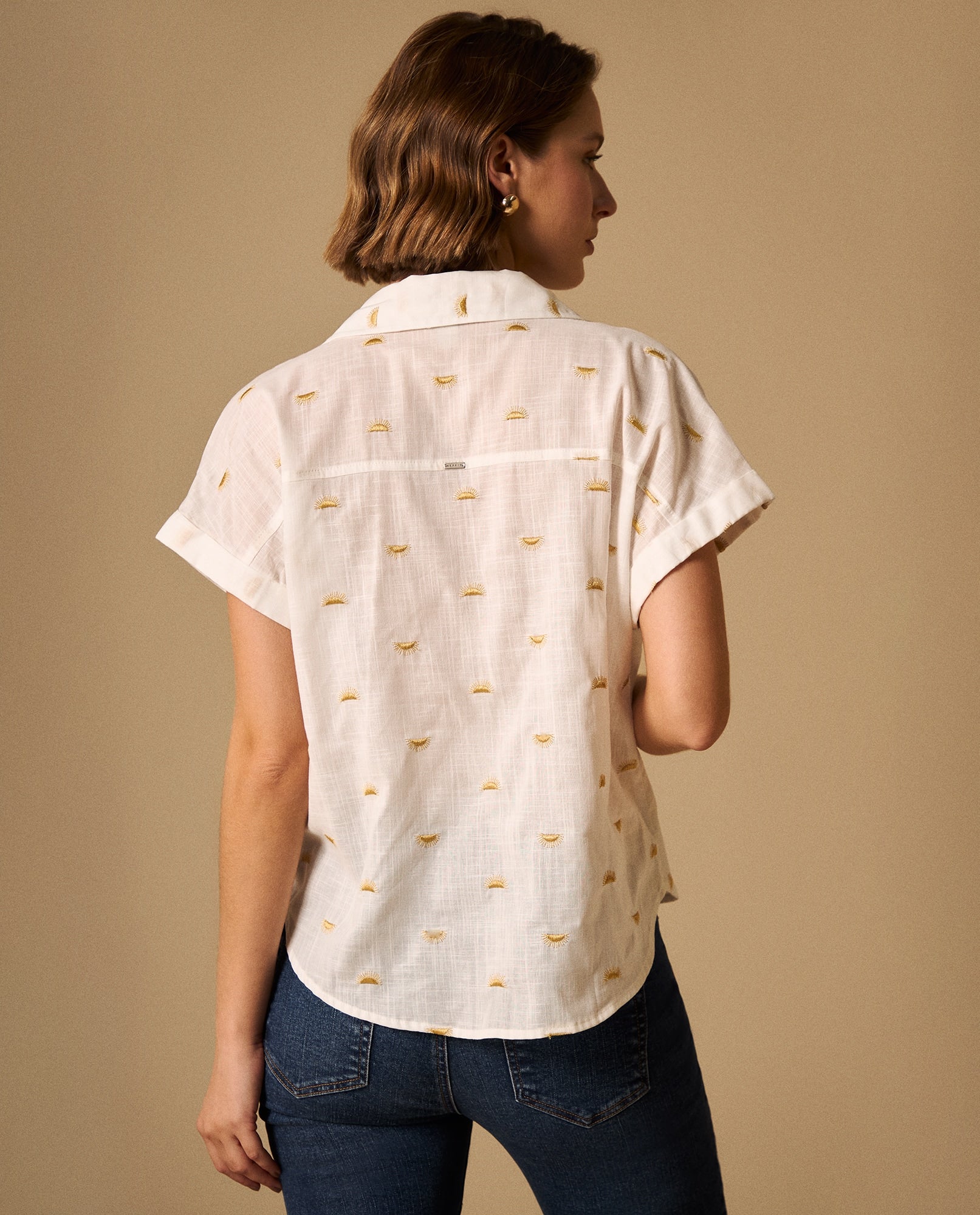 Camisa con Estampado de Palabras - Amarillo 34_119G012_AMA140935_5