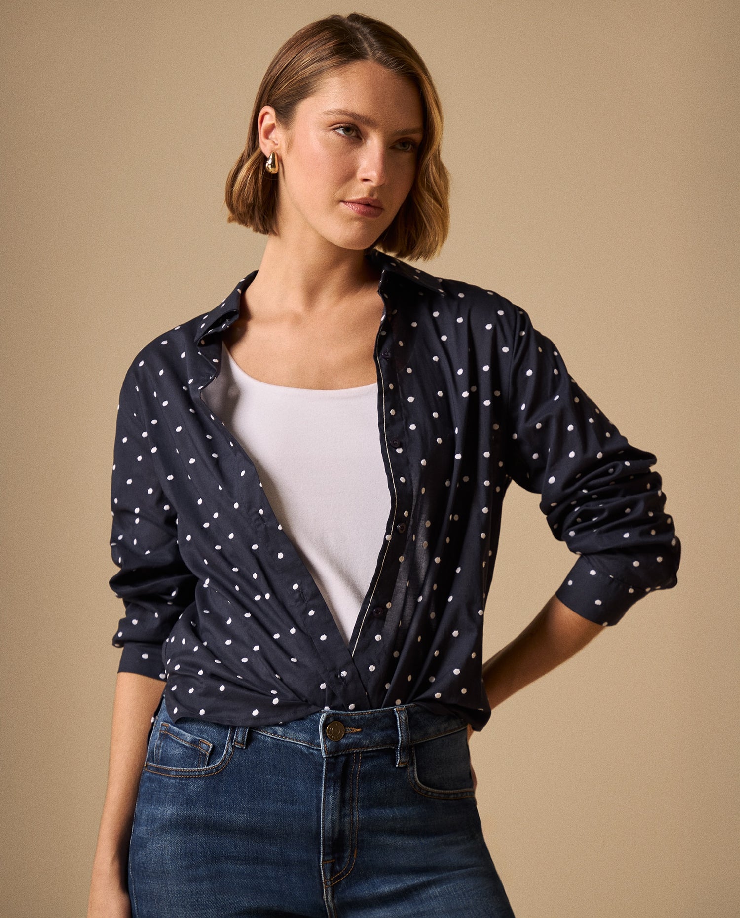 Camisa con Estampado Love Romántico - Azul