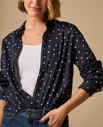 Camisa con Estampado Love Romántico - Azul