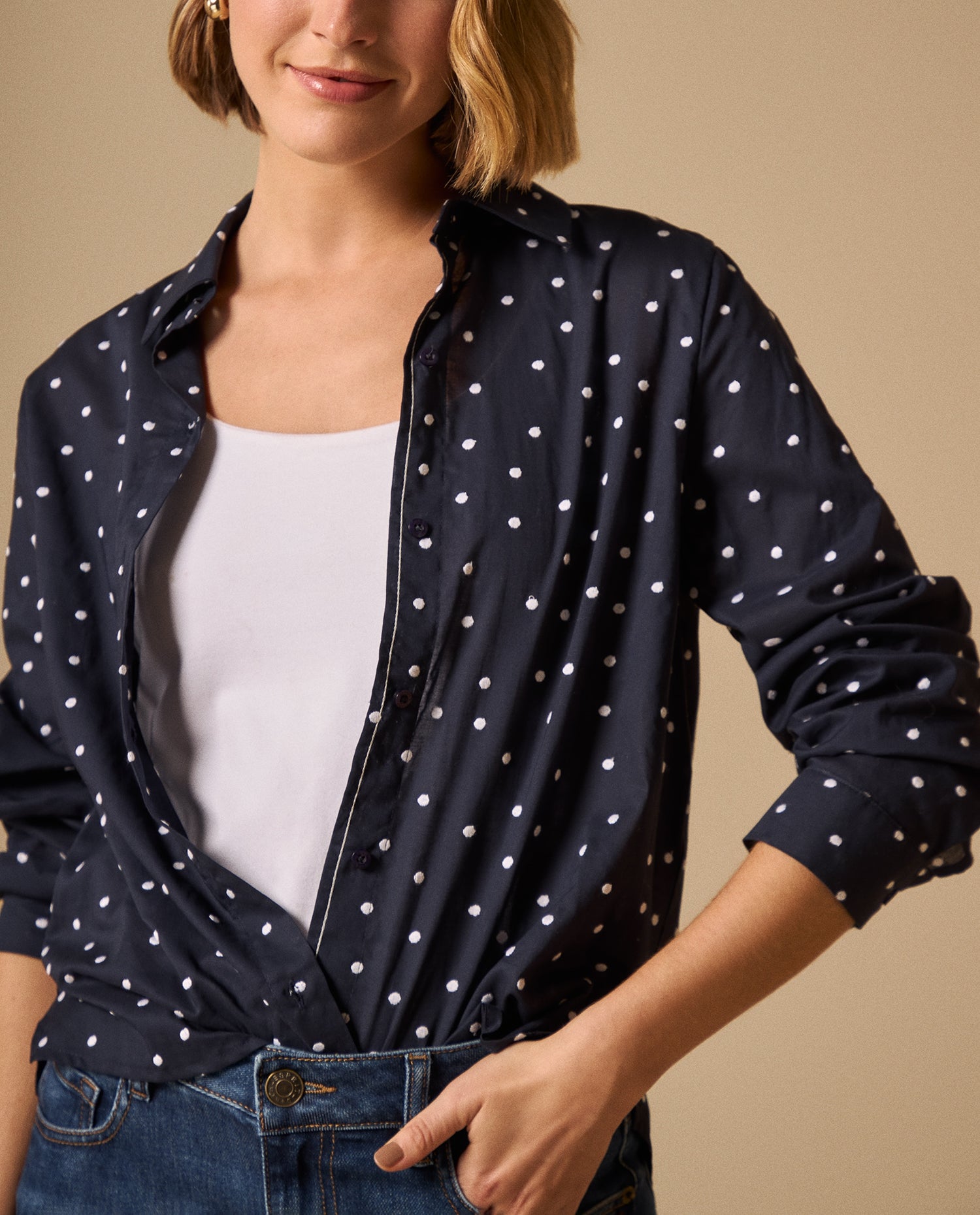 Camisa con Estampado Love Romántico - Azul