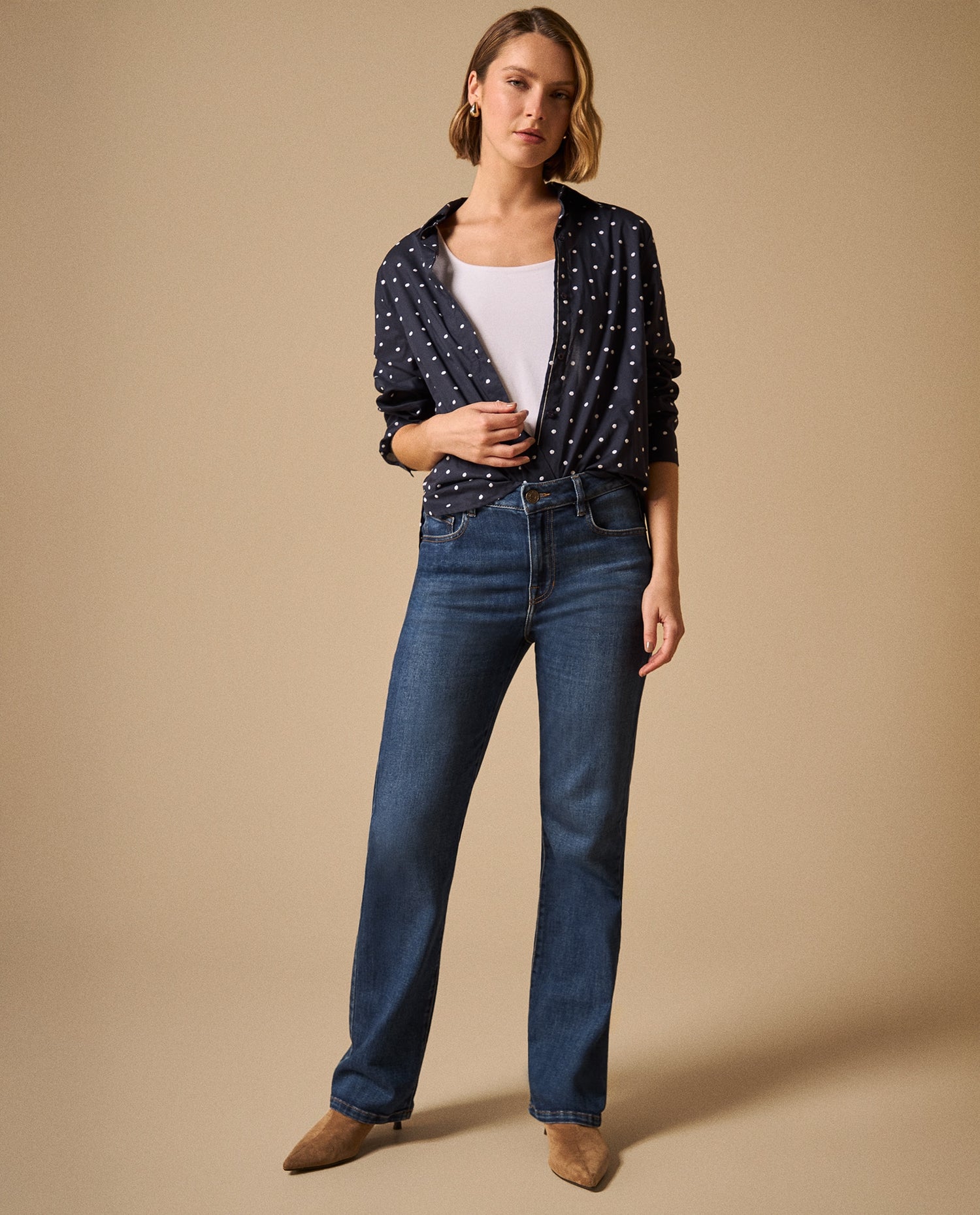 Camisa con Estampado Love Romántico - Azul