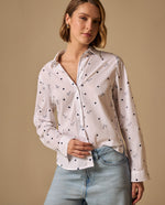 Camisa con Estampado Love Romántico - Blanco