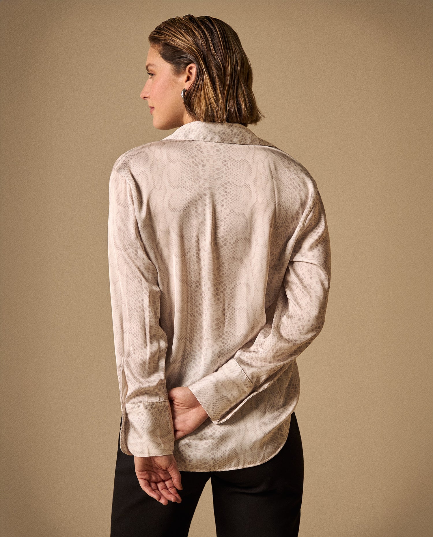 Camisa Texturizada Crudo Grisáceo - Crudo