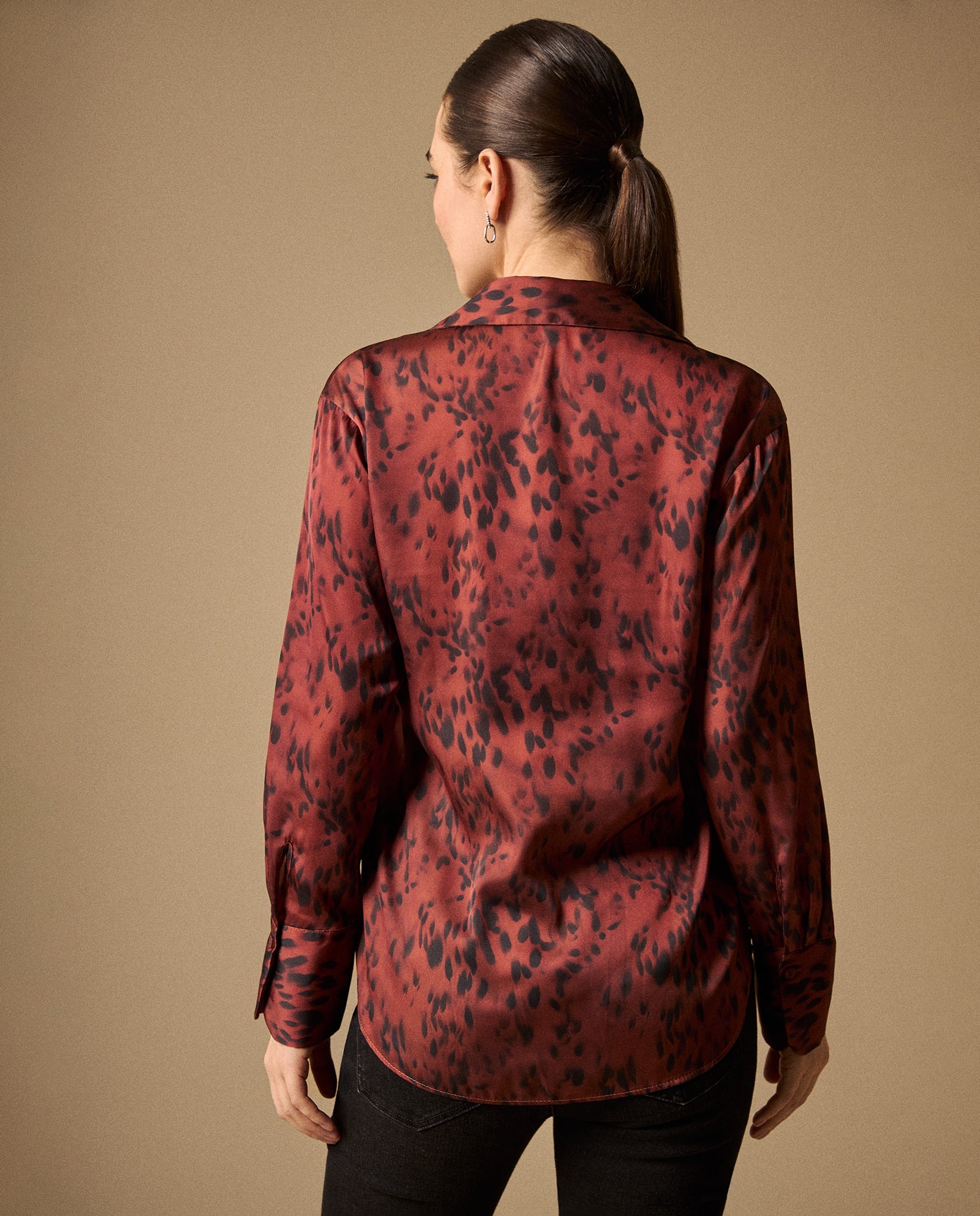 Camisa Animal Print Terracota - Naranja 34_119G918_NAR181350_4
