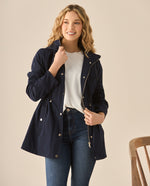 Chaqueta con capucha para mujer - Azul