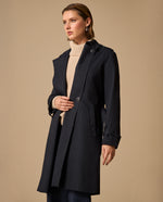 Trench Azul Bahía con Cinturón Ajustable - Azul