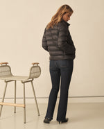 Chaqueta abullonada para mujer - Negro