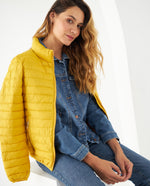 Chaqueta acolchada para mujer - Amarillo