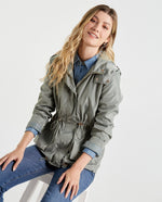 Chaqueta con capucha para mujer - Verde