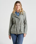 Chaqueta con capucha para mujer - Verde