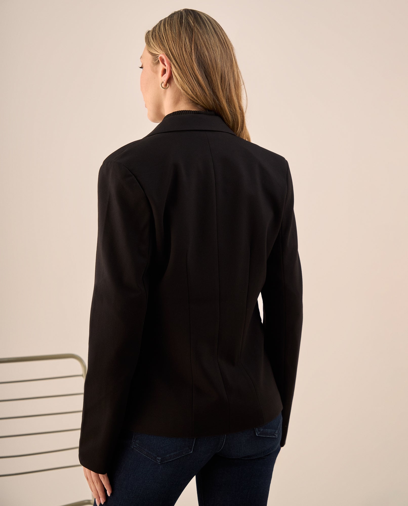 Blazer Azul Oscuro con Forro Interior - Negro 34_129G702_NEG190303_5