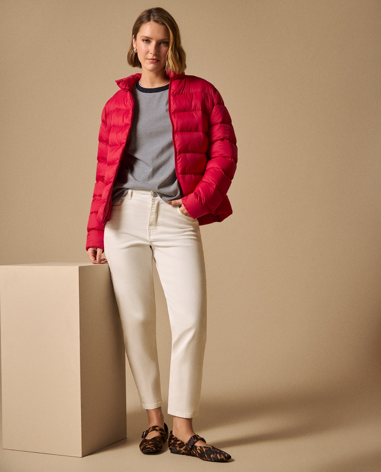 Chaqueta Puffer Roja Acolchada Premium - Rojo 34_129G922_ROJ171654_5