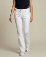 Pantalón Weekend pierna recta con ruedo doblado - Blanco