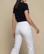 Pantalón Weekend pierna recta con ruedo doblado - Blanco