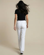 Pantalón Weekend pierna recta con ruedo doblado - Blanco