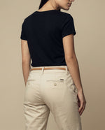 Pantalón tubo weekend corte estilizado - Beige