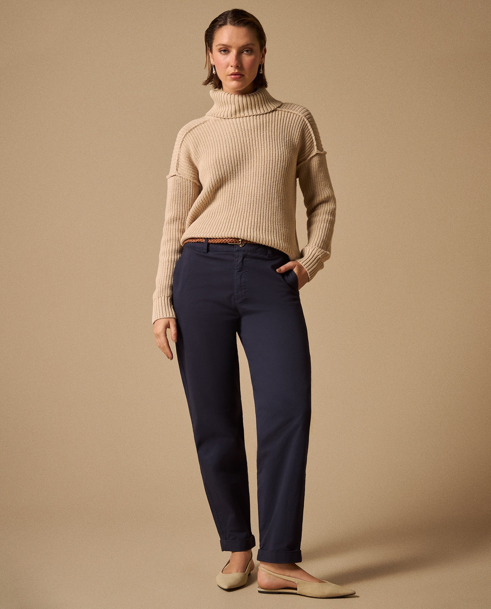 Pantalón elegante bota recta para mujer - Azul 34_130G911_AZU193933_0