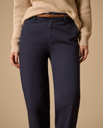 Pantalón elegante bota recta para mujer - Azul