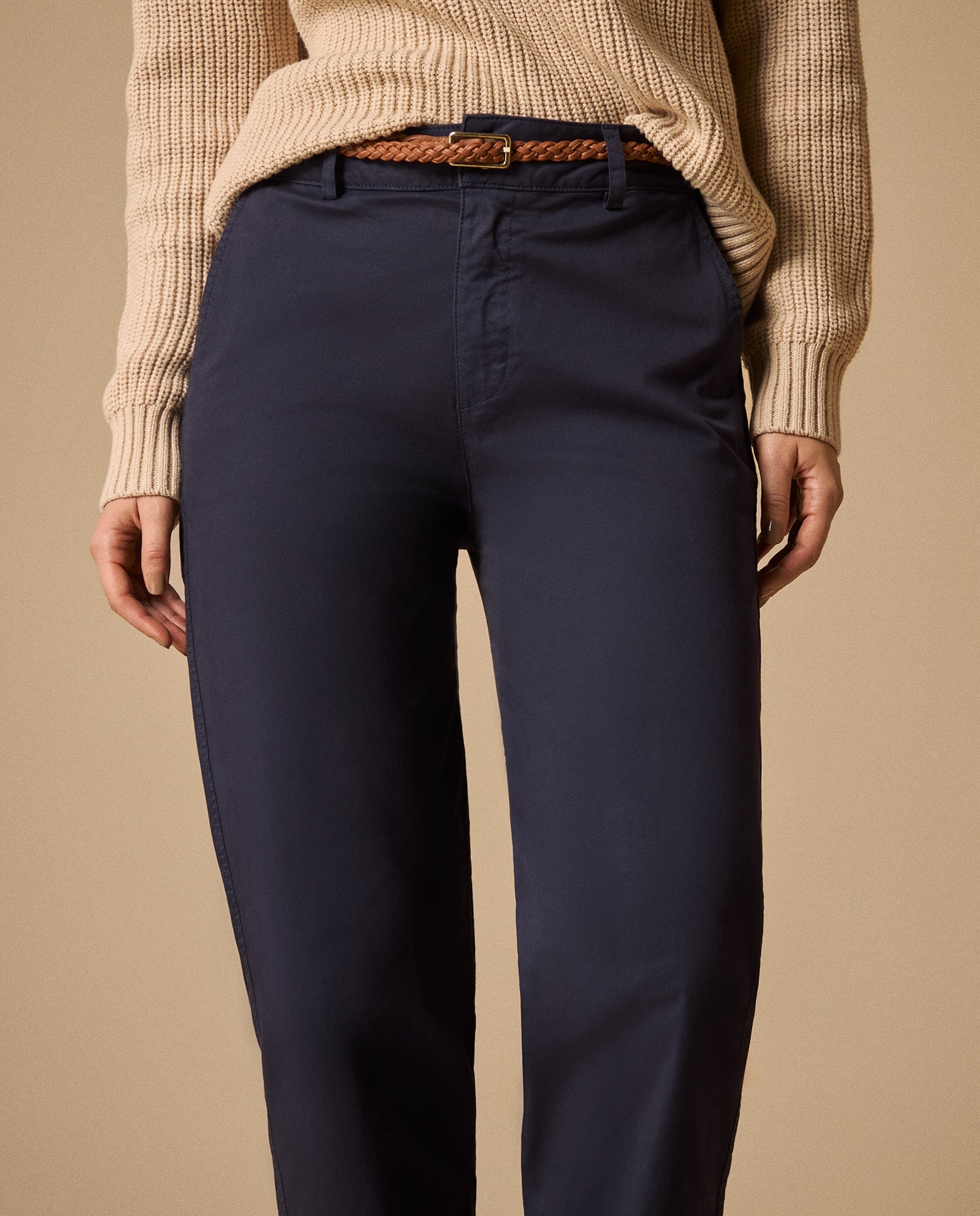 Pantalón elegante bota recta para mujer - Azul