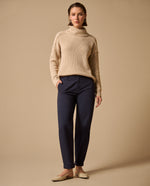 Pantalón elegante bota recta para mujer - Azul